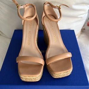 Stuart Weitzman Nudist Espadrille Wedge - Size 8 (NEW)
